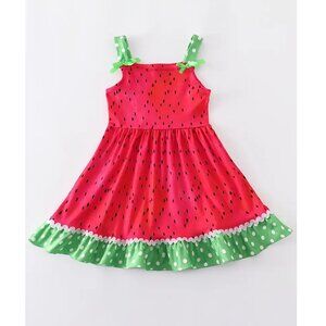 Watermelon Spaghetti Strap Summer Dress NWT Sizes 5-6 and 6-7 Available
